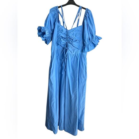 Loeffler Randall Yael Cornflower Gathered-Bodice Dress
Size 12 - Picture 3 of 9